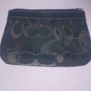 Black coach wristlet